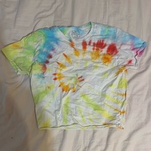 Tie-dye fitted T-shirt